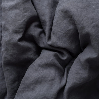 Linen bedding set 200x220 in Graphite