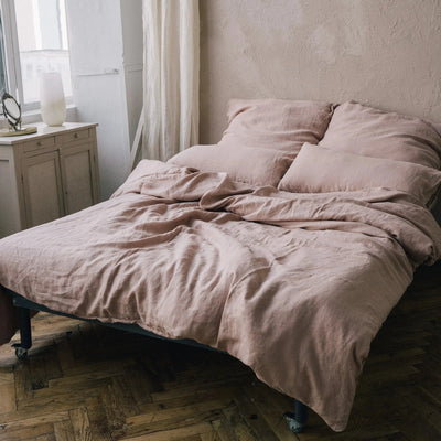 Shop online Classic Linen Bedding Set 200x200 in Coral Tide 3