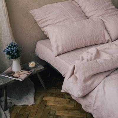 Add Designer Linen Bedding Set 135x200 in Rose Quartz 4